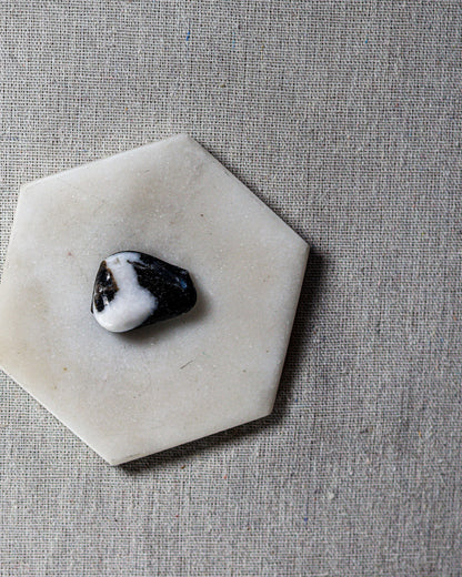 Zebra Marble Jasper Tumbled Gemstone