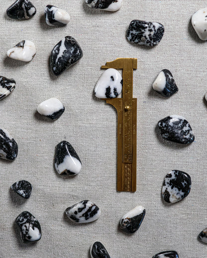 Zebra Marble Jasper Tumbled Gemstone