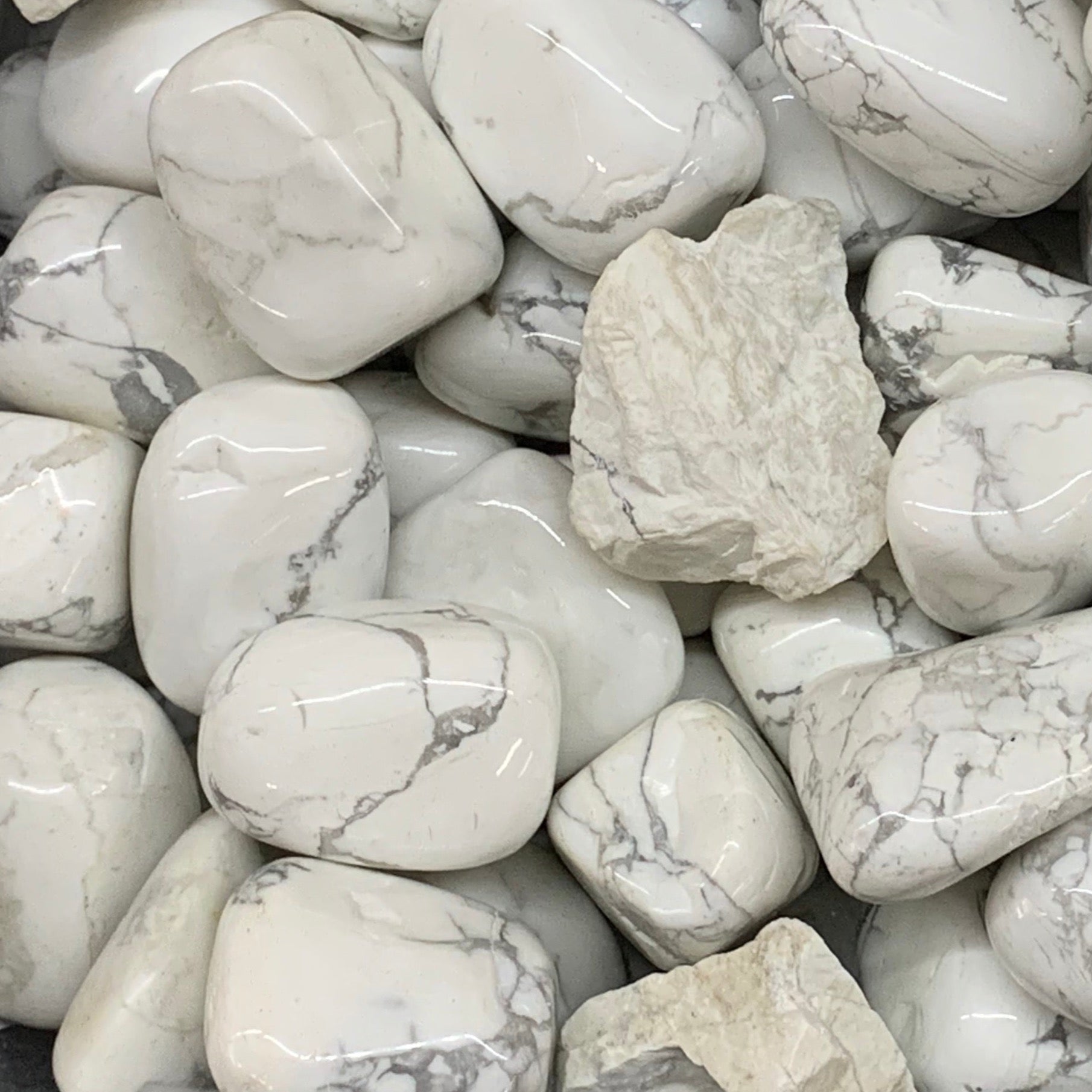 Howlite Tumbled Gemstone Tumbled Calming Stone 