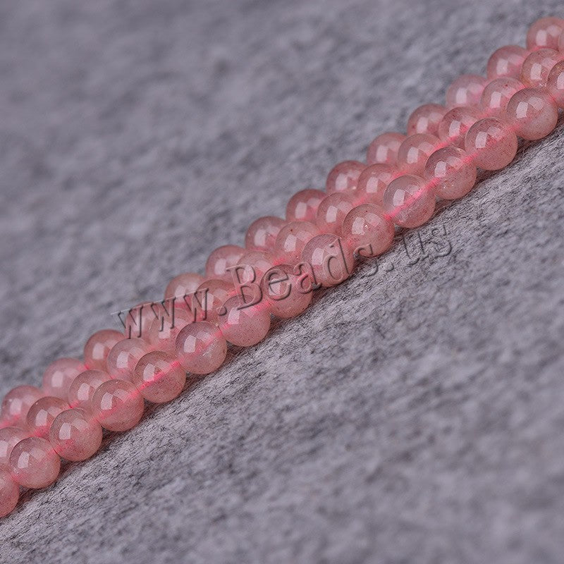 Strawberry Quartz Beaded Bracelet