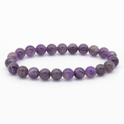 Amethyst (Light) Beaded Bracelet