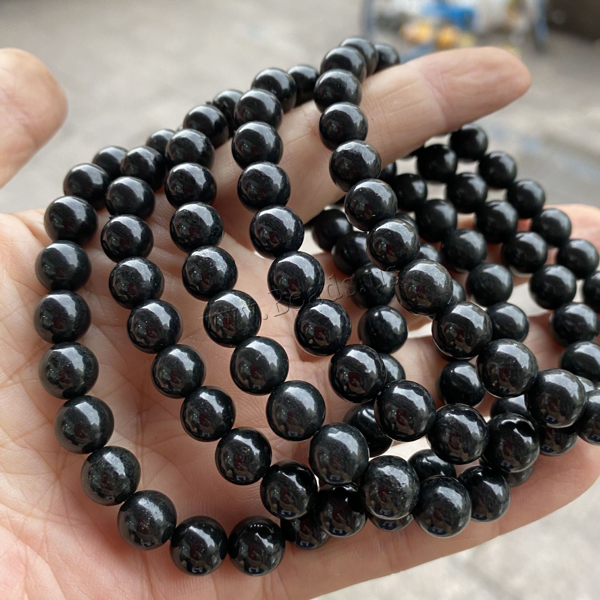 Shungite Beaded Bracelet