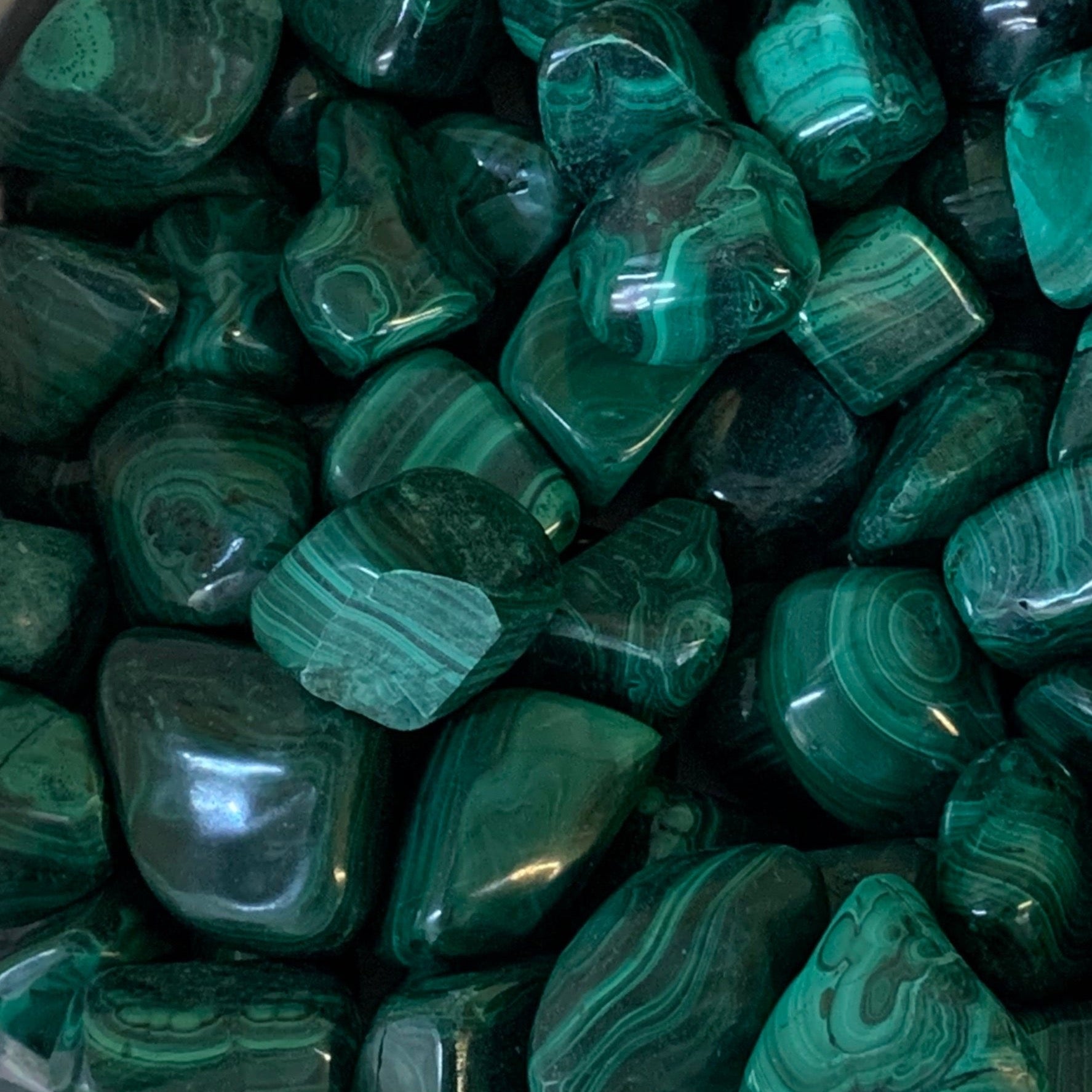 Malachite Tumbled Gemstone Tumbled Stone of Protection 