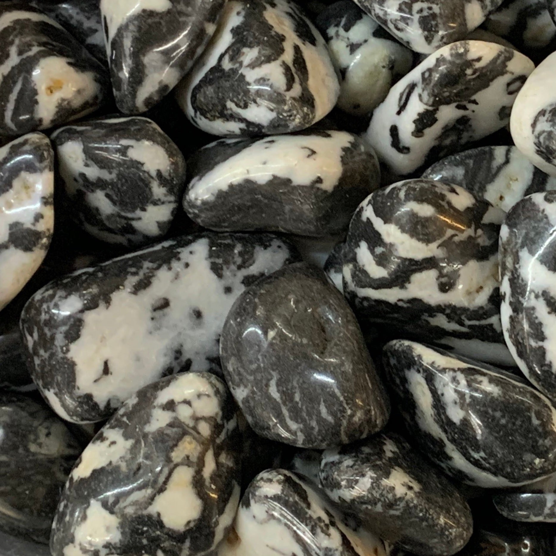 Marble Zebra Jasper Tumbled Gemstone Tumbled Creativity & Strength 
