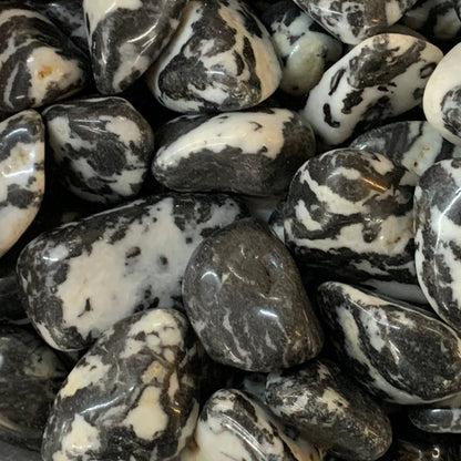 Marble Zebra Jasper Tumbled Gemstone Tumbled Creativity & Strength 