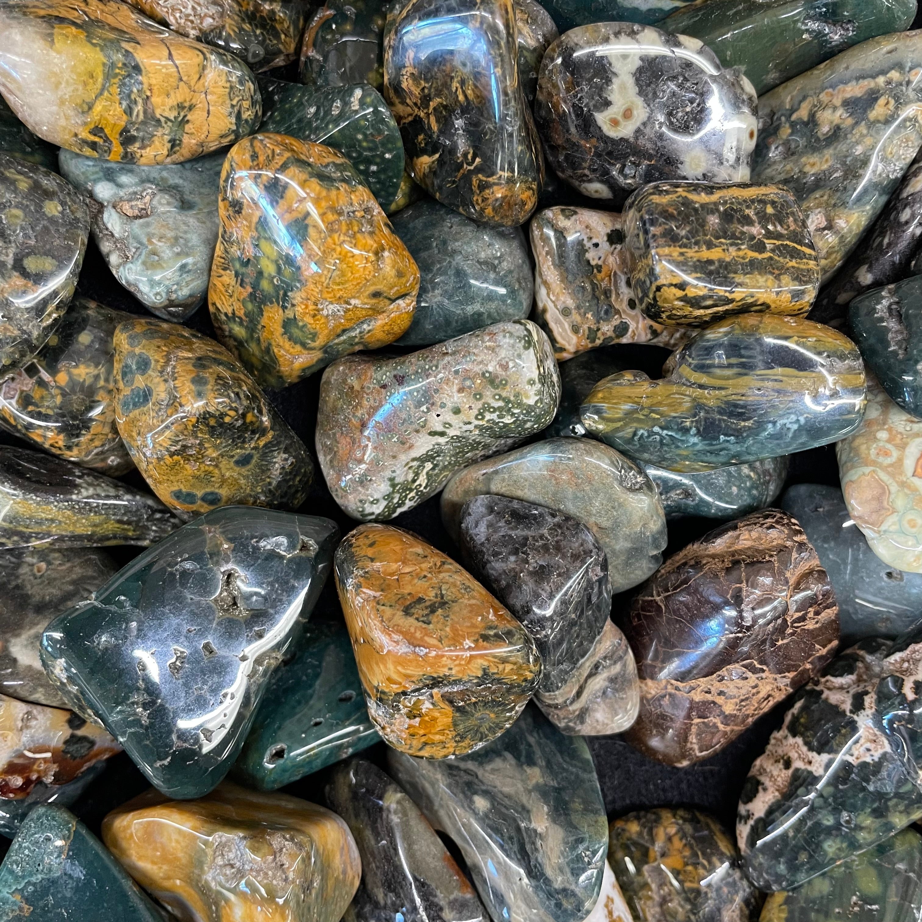 Ocean (Sea) Jasper Tumbled Gemstone Tumbled Supreme Nurturer 