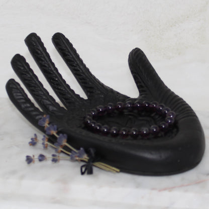 Amethyst (Dark) Beaded Bracelet Bracelets Spirituality & Contentment 