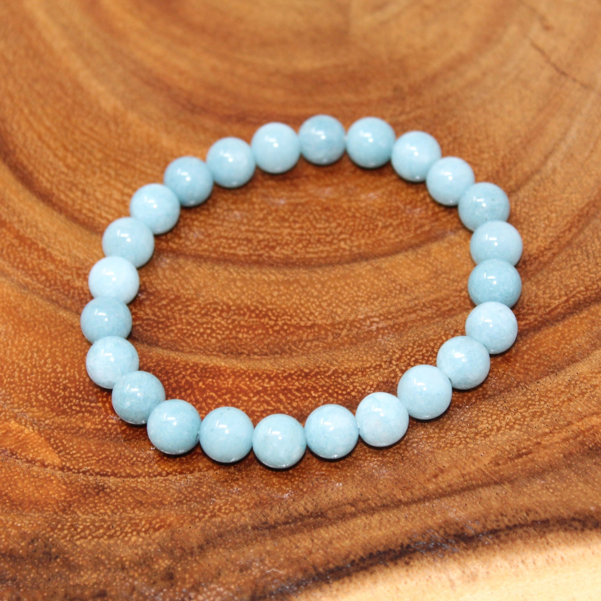 Aquamarine Beaded Bracelet Bracelets Humanity 