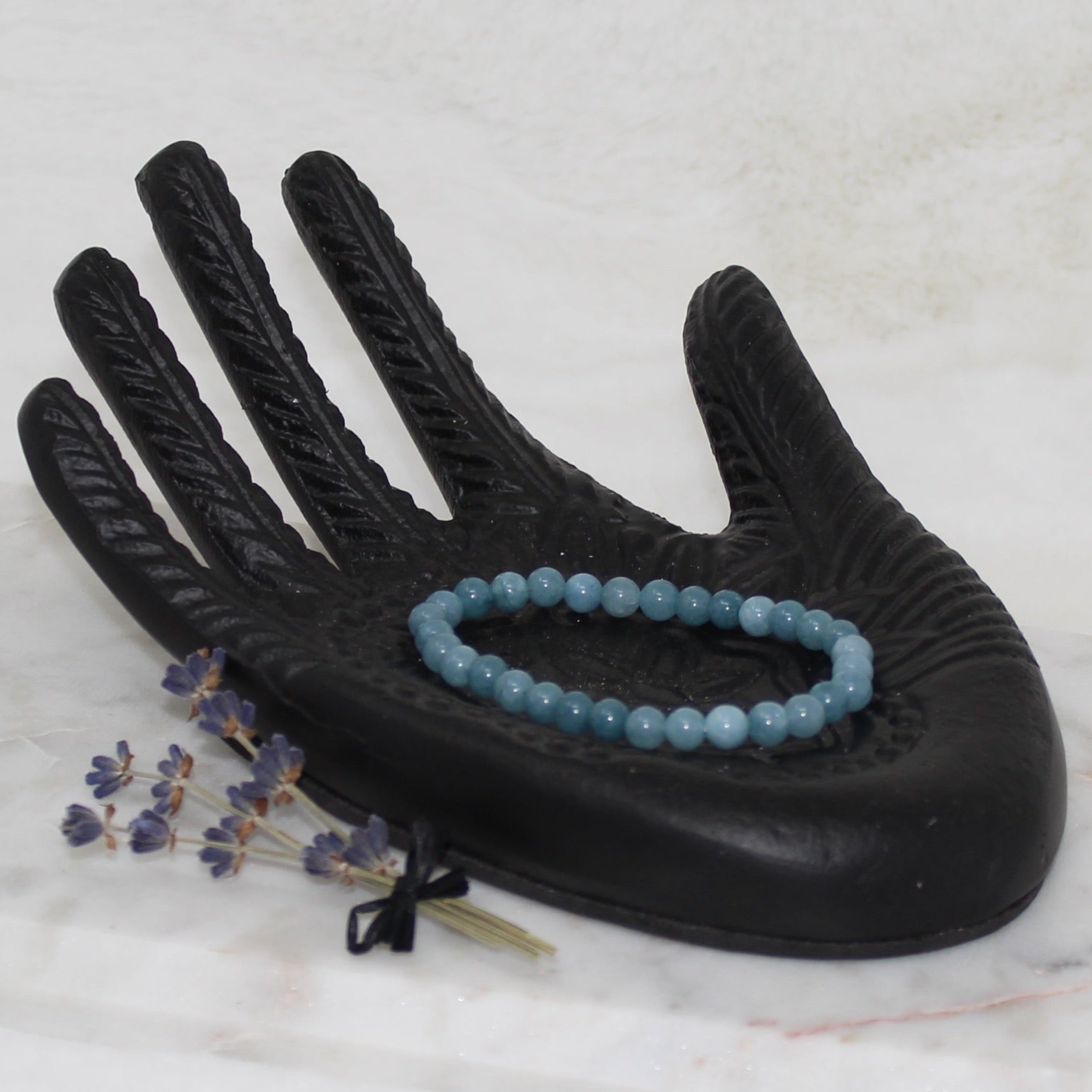Aquamarine Beaded Bracelet Bracelets Humanity 