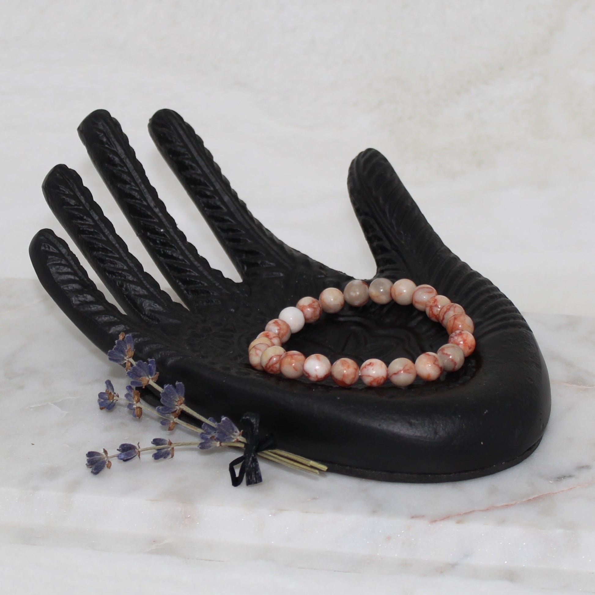 Botswana Agate Beaded Bracelet Bracelets The Sunset Stone 