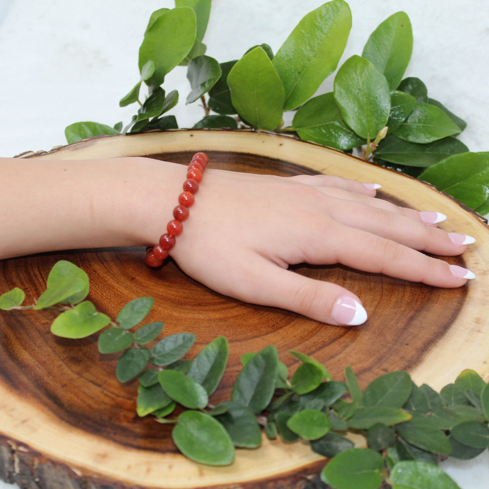 Carnelian Beaded Bracelet Bracelets The Singer’s Stone 