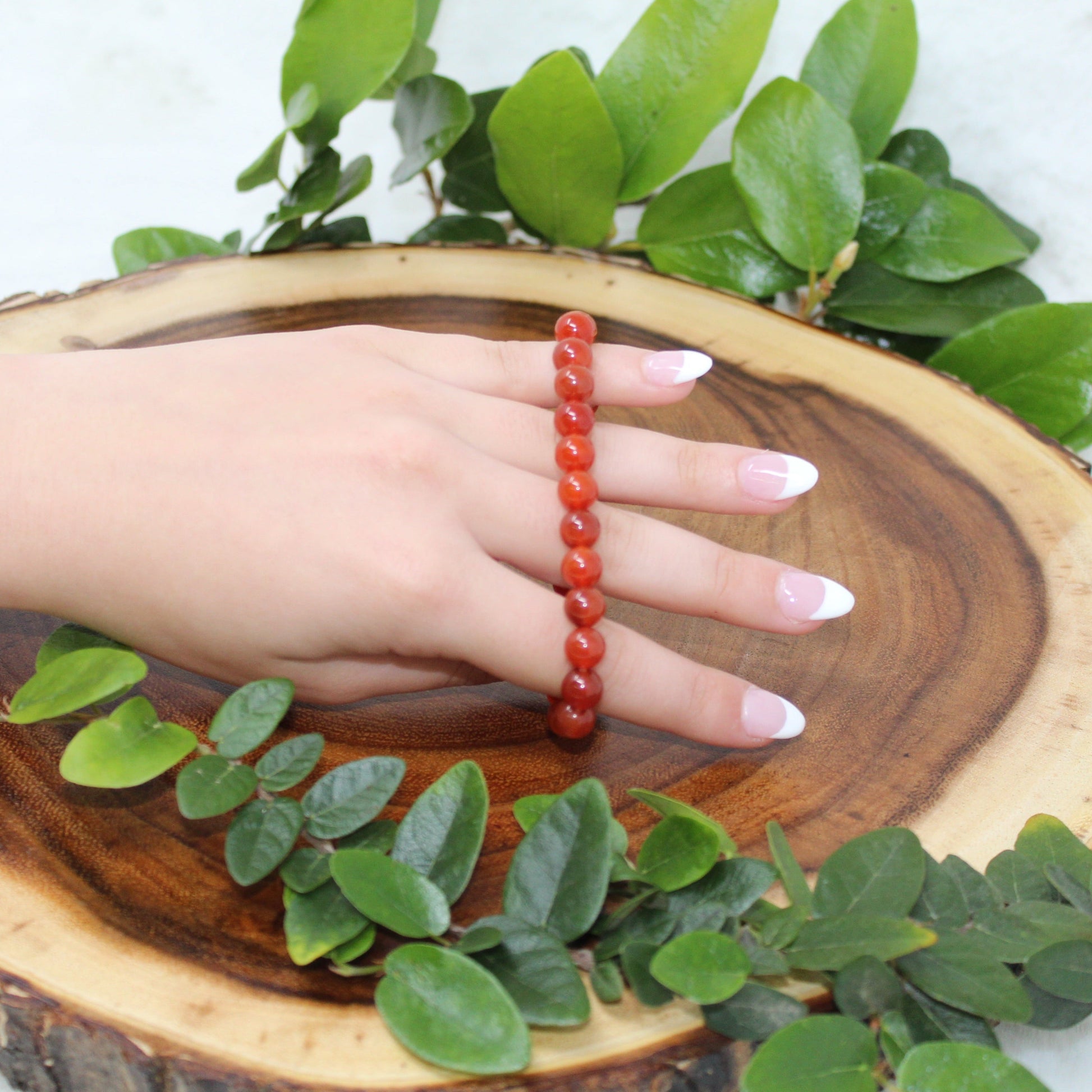Carnelian Beaded Bracelet Bracelets The Singer’s Stone 