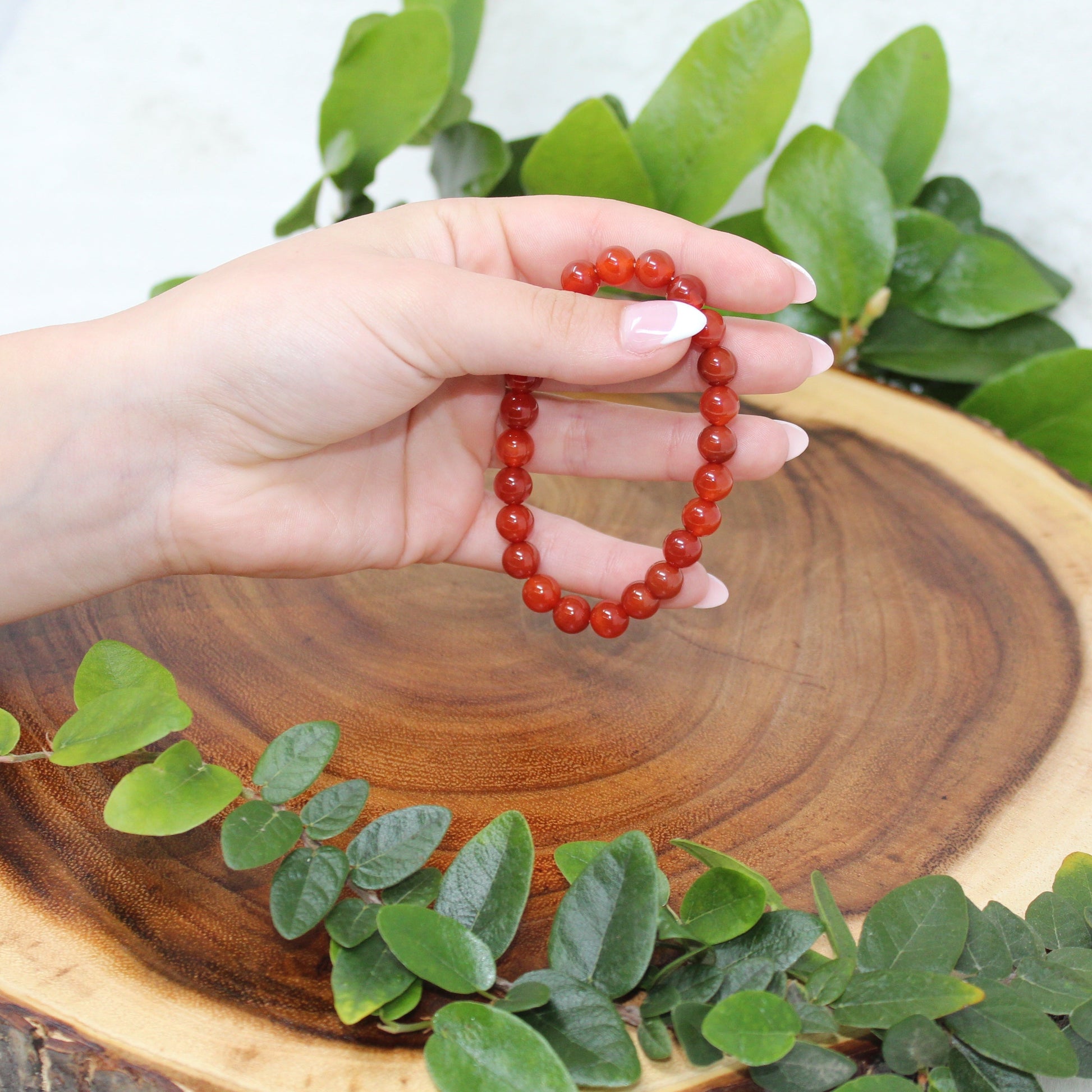 Carnelian Beaded Bracelet Bracelets The Singer’s Stone 