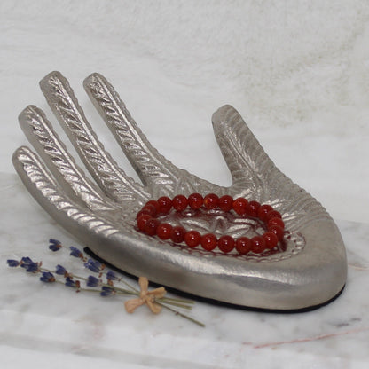 Carnelian Beaded Bracelet Bracelets The Singer’s Stone 