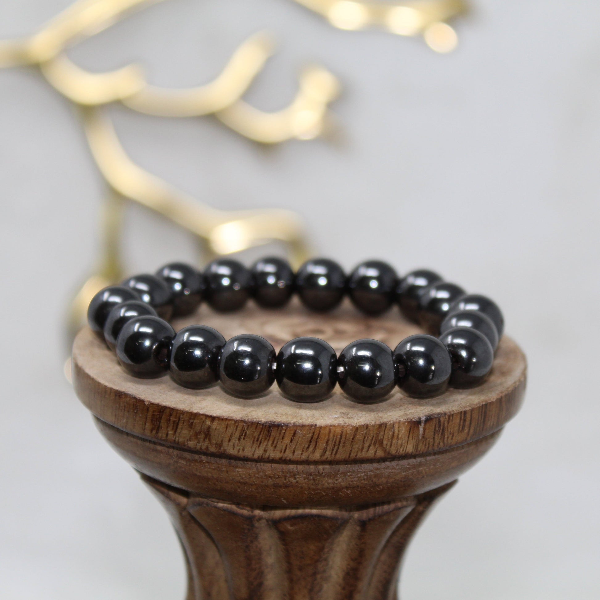 Hematite Beaded Bracelet Bracelets Grounding 10mm Bead Hematite 