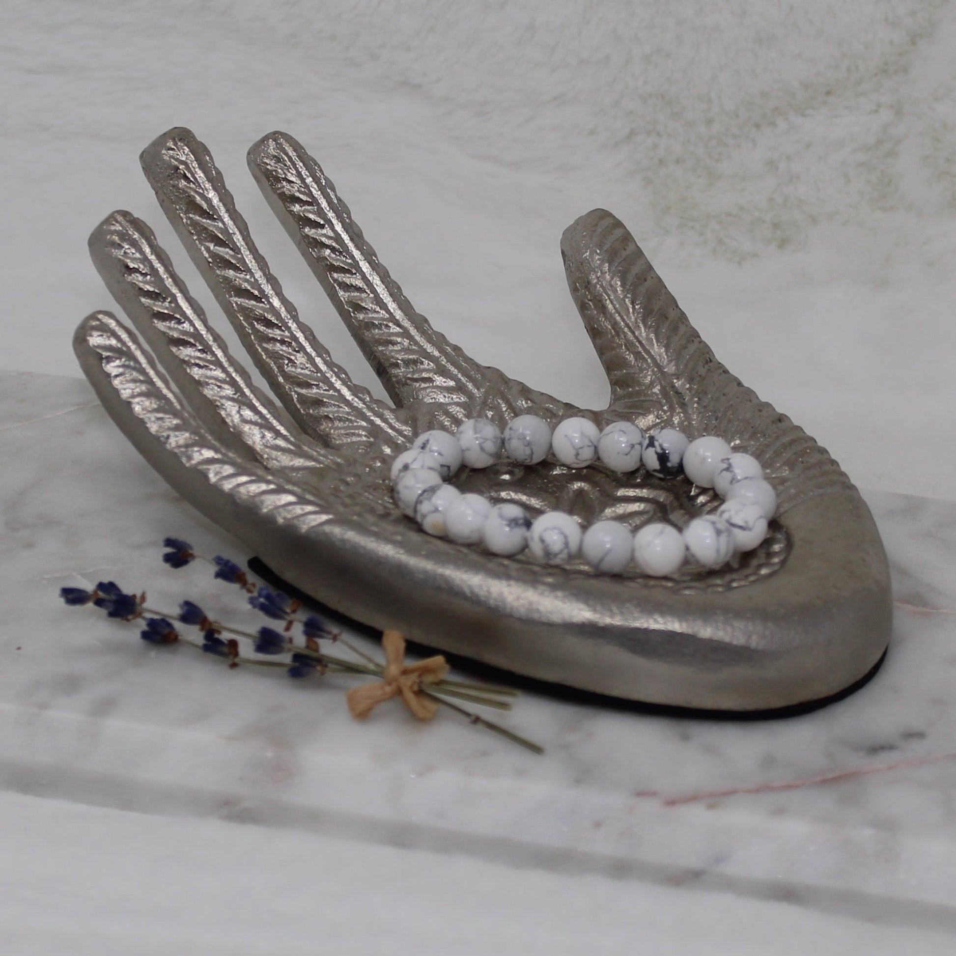 Howlite Beaded Bracelet Bracelets Calming Stone 