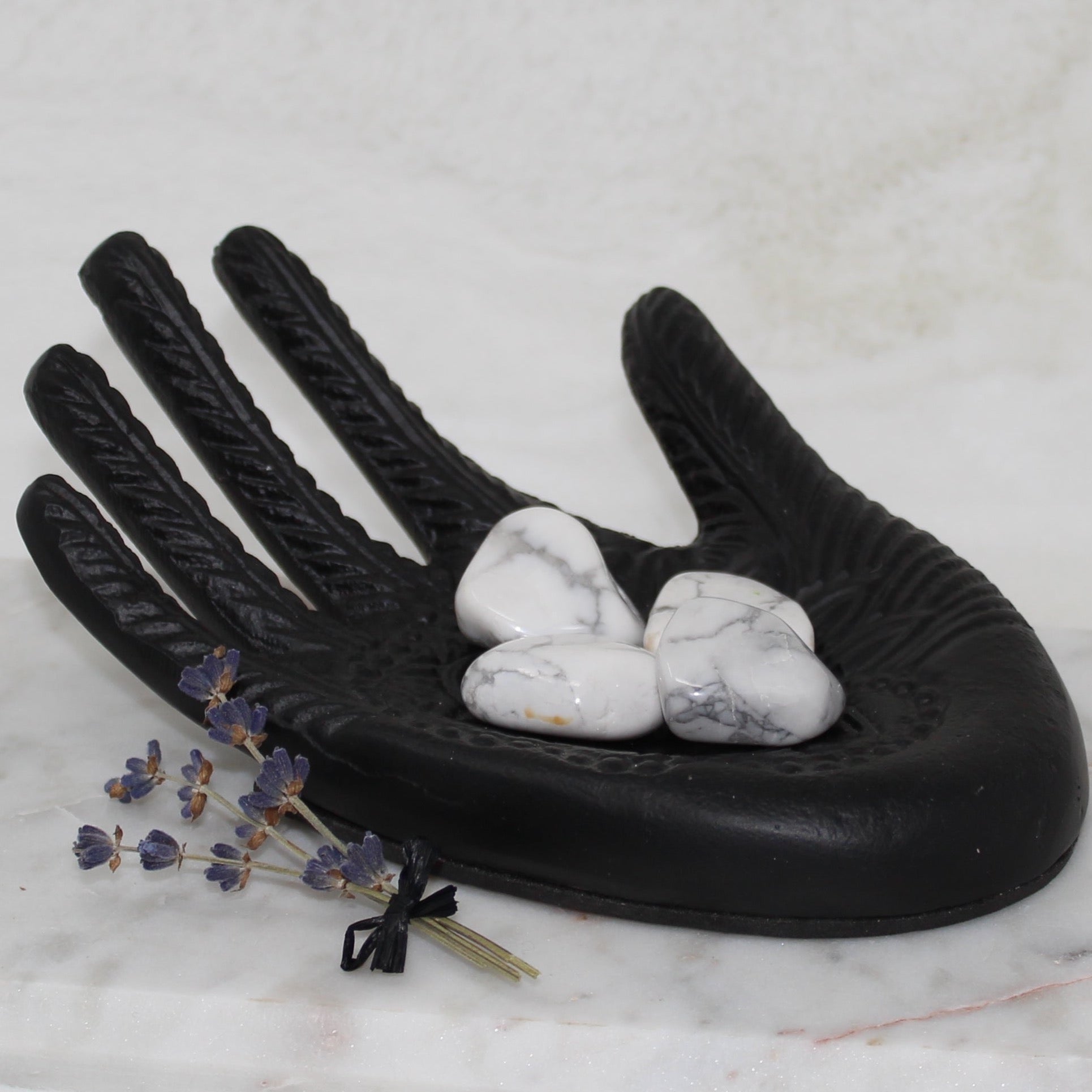 Howlite Tumbled Gemstone Tumbled Calming Stone 