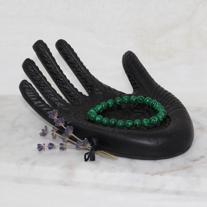 Malachite (Faux) Beaded Bracelet Bracelets Stone of Protection 