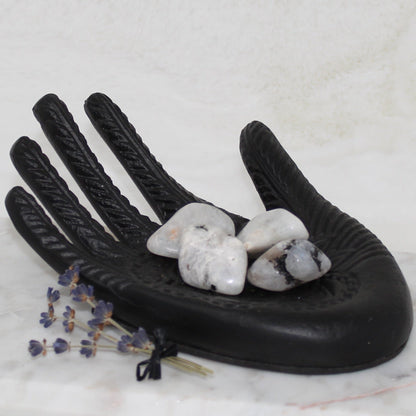 Rainbow Moonstone Tumbled Gemstone Tumbled Opens the Heart 