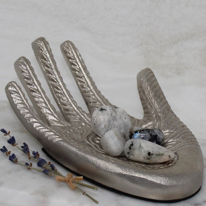 Rainbow Moonstone Tumbled Gemstone Tumbled Opens the Heart 