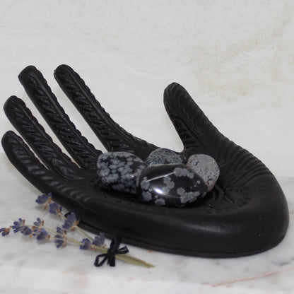 Snowflake Obsidian Tumbled Gemstone Tumbled Balance During Change 