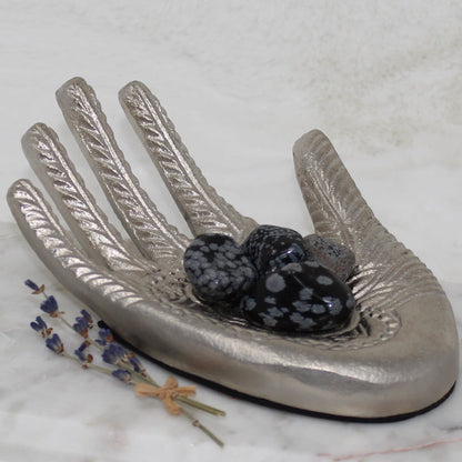 Snowflake Obsidian Tumbled Gemstone Tumbled Balance During Change 