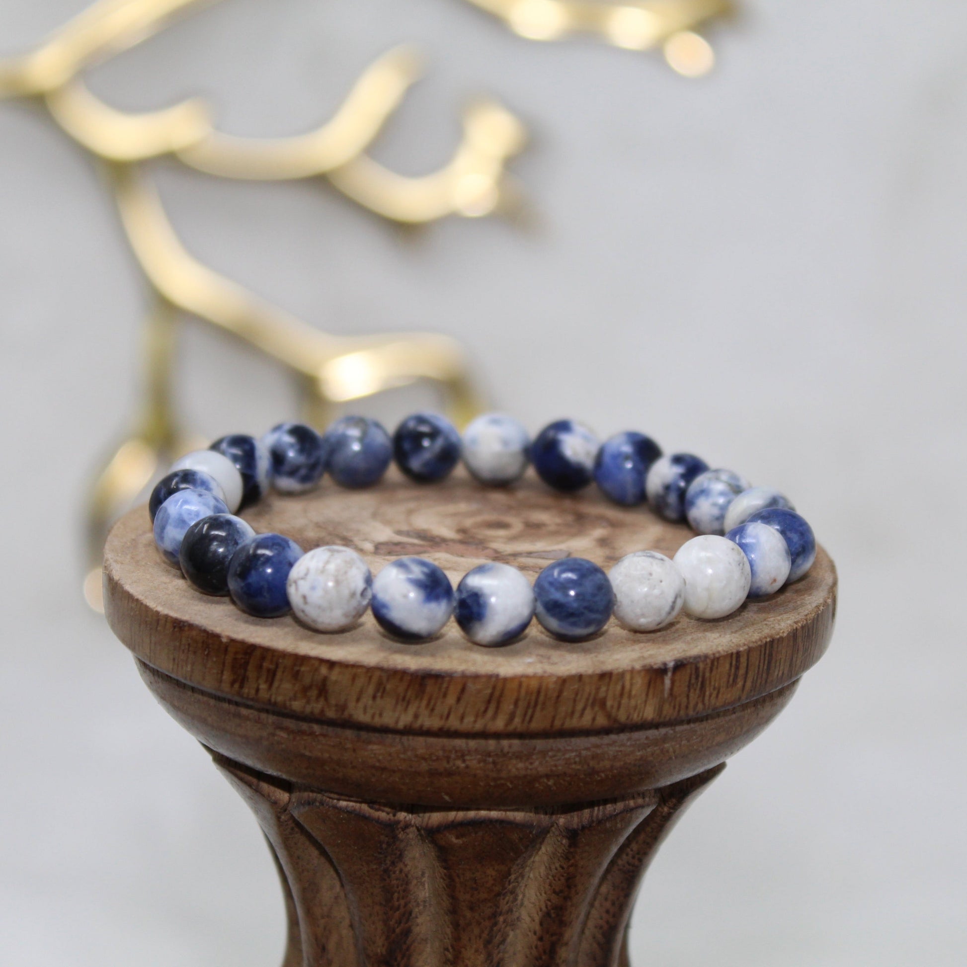 Sodalite Beaded Bracelet Bracelets Stone of Creatives 8mm Bead Sodalite 