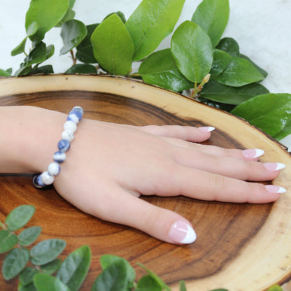 Sodalite Beaded Bracelet Bracelets Stone of Creatives 