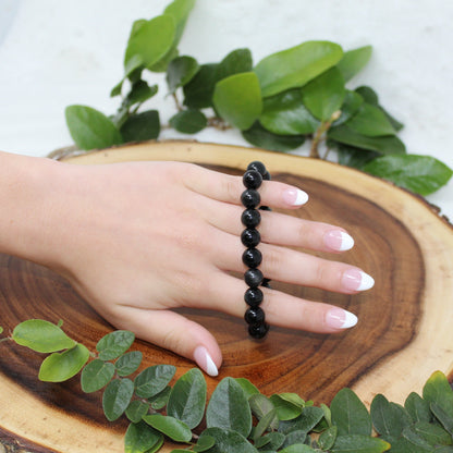 Blue Goldstone Beaded Bracelet Bracelets Stone of Ambition 