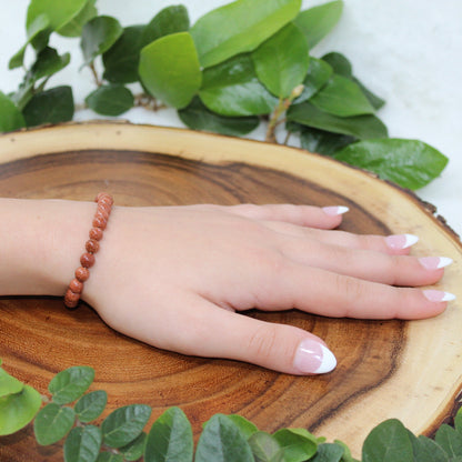 Goldstone Beaded Bracelet Bracelets Stone of Ambition 