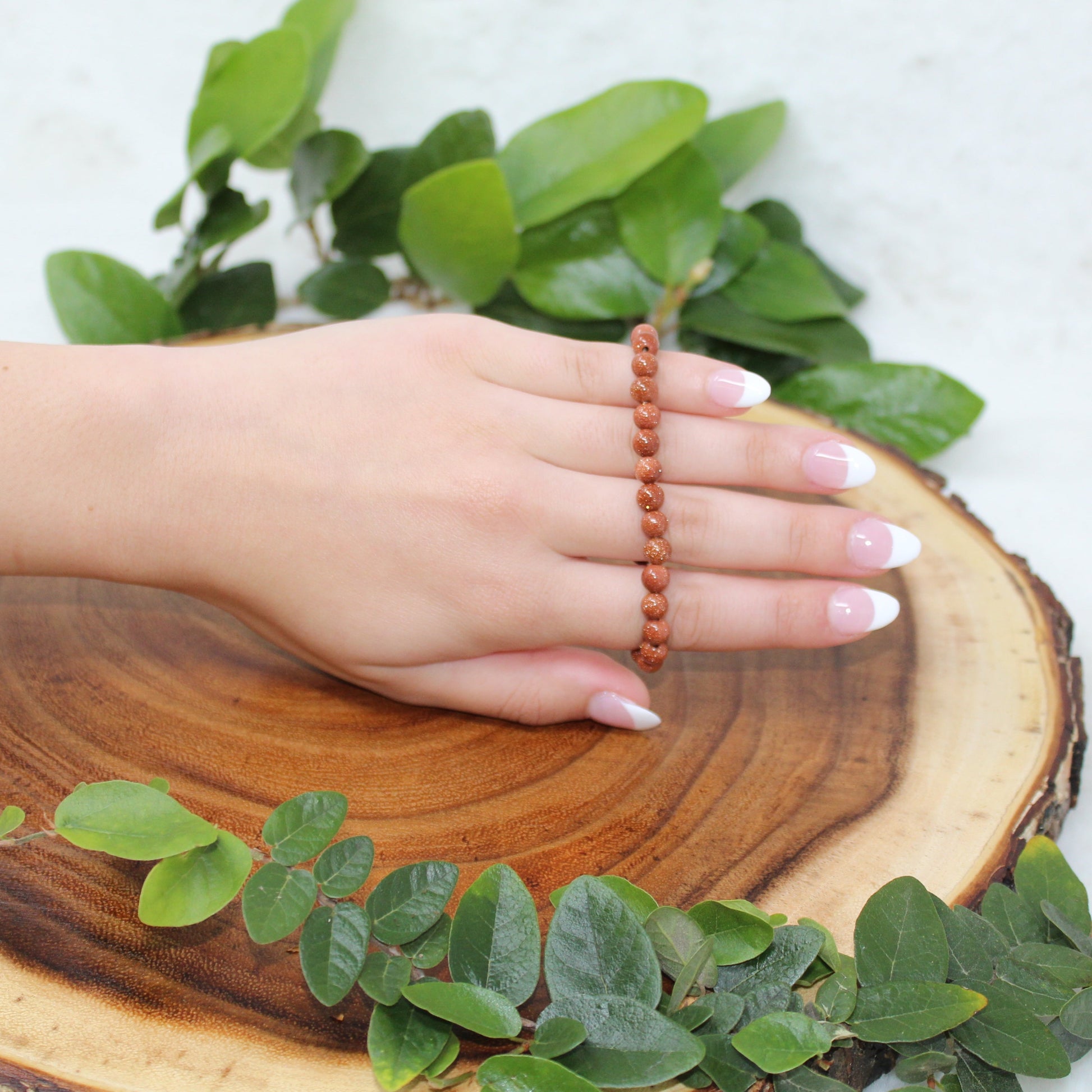 Goldstone Beaded Bracelet Bracelets Stone of Ambition 