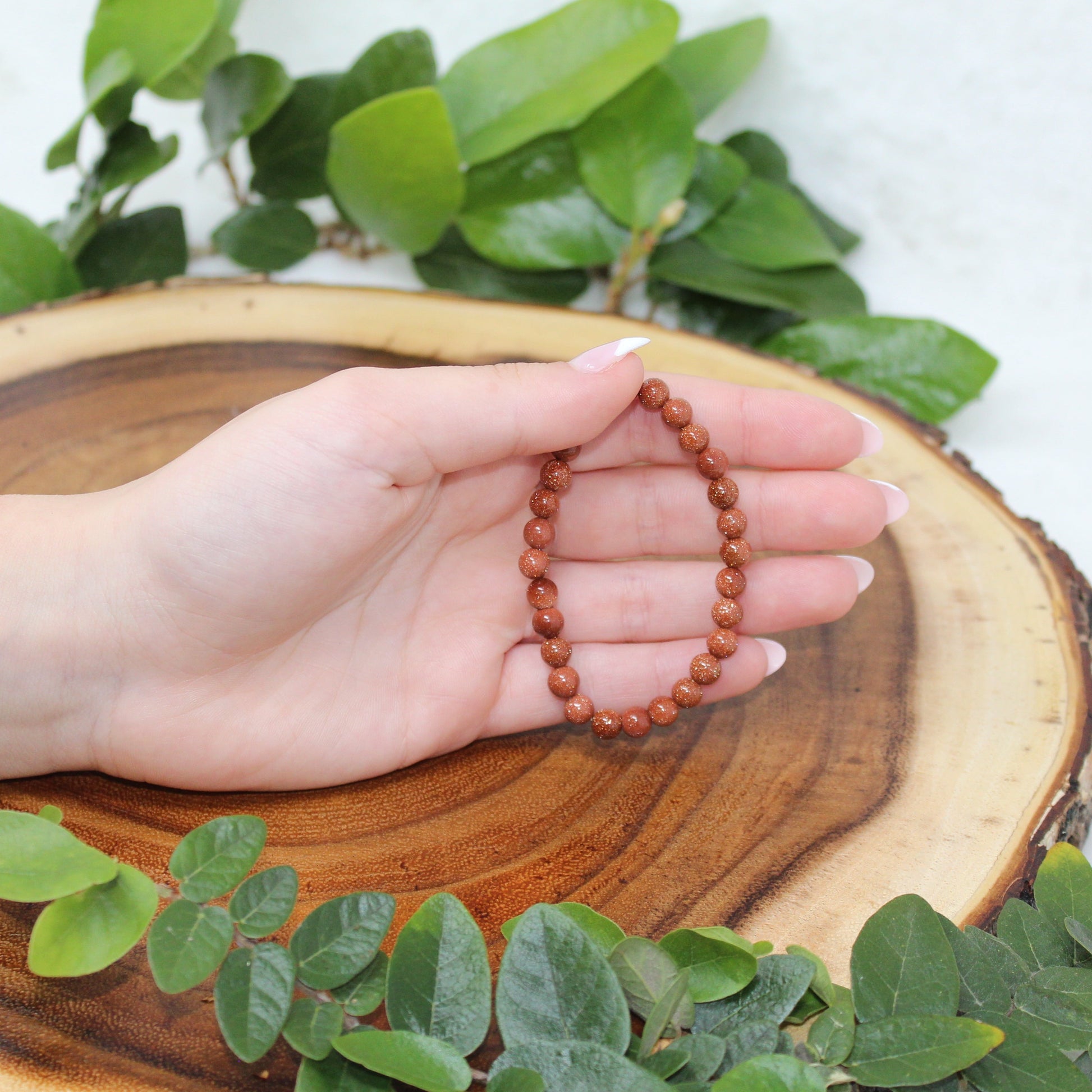 Goldstone Beaded Bracelet Bracelets Stone of Ambition 