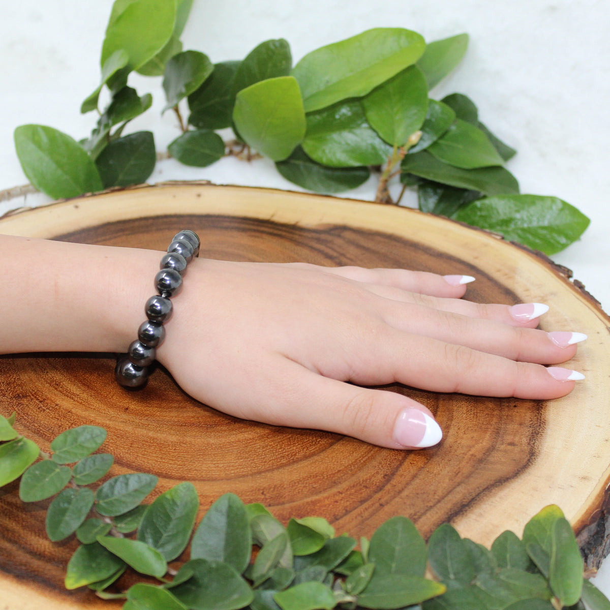 Hematite Beaded Bracelet Bracelets Grounding 