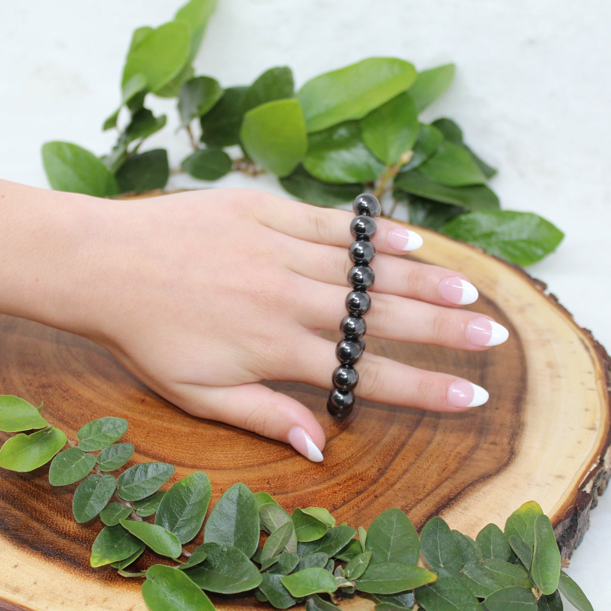 Hematite Beaded Bracelet Bracelets Grounding 