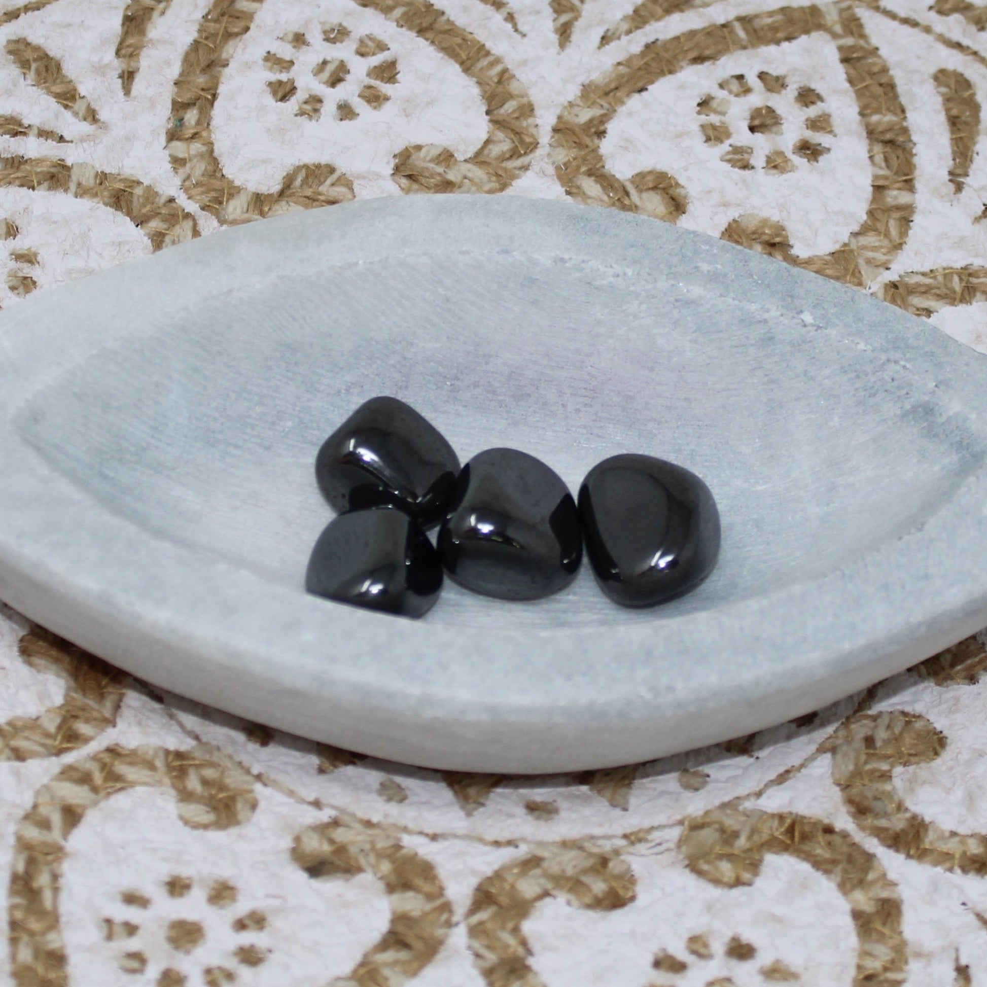 Hematite Tumbled Gemstone Tumbled Grounding Large - 20-30mm | 7/8"- 1¼” Hematite 