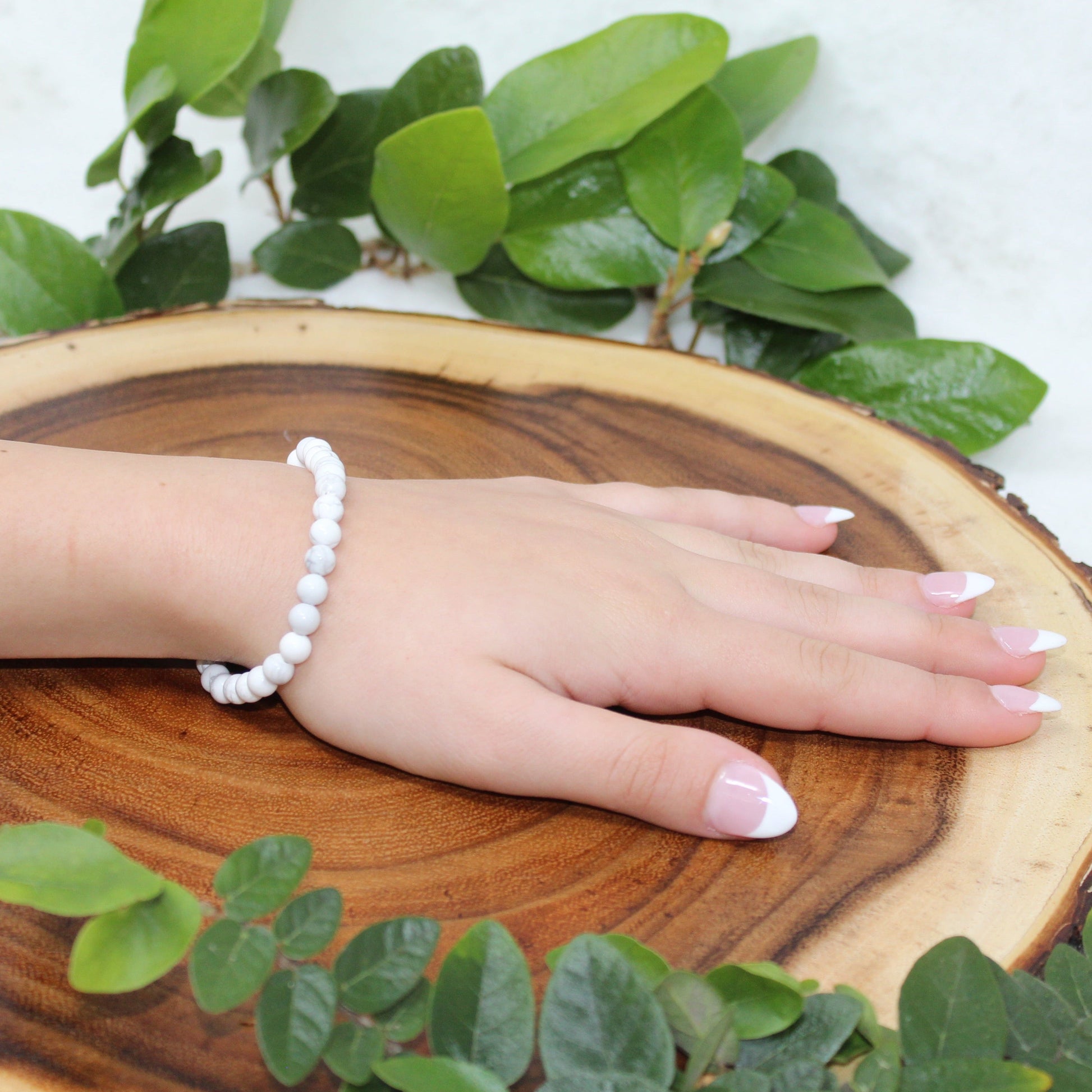 Howlite Beaded Bracelet Bracelets Calming Stone 