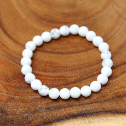 Howlite Beaded Bracelet Bracelets Calming Stone 