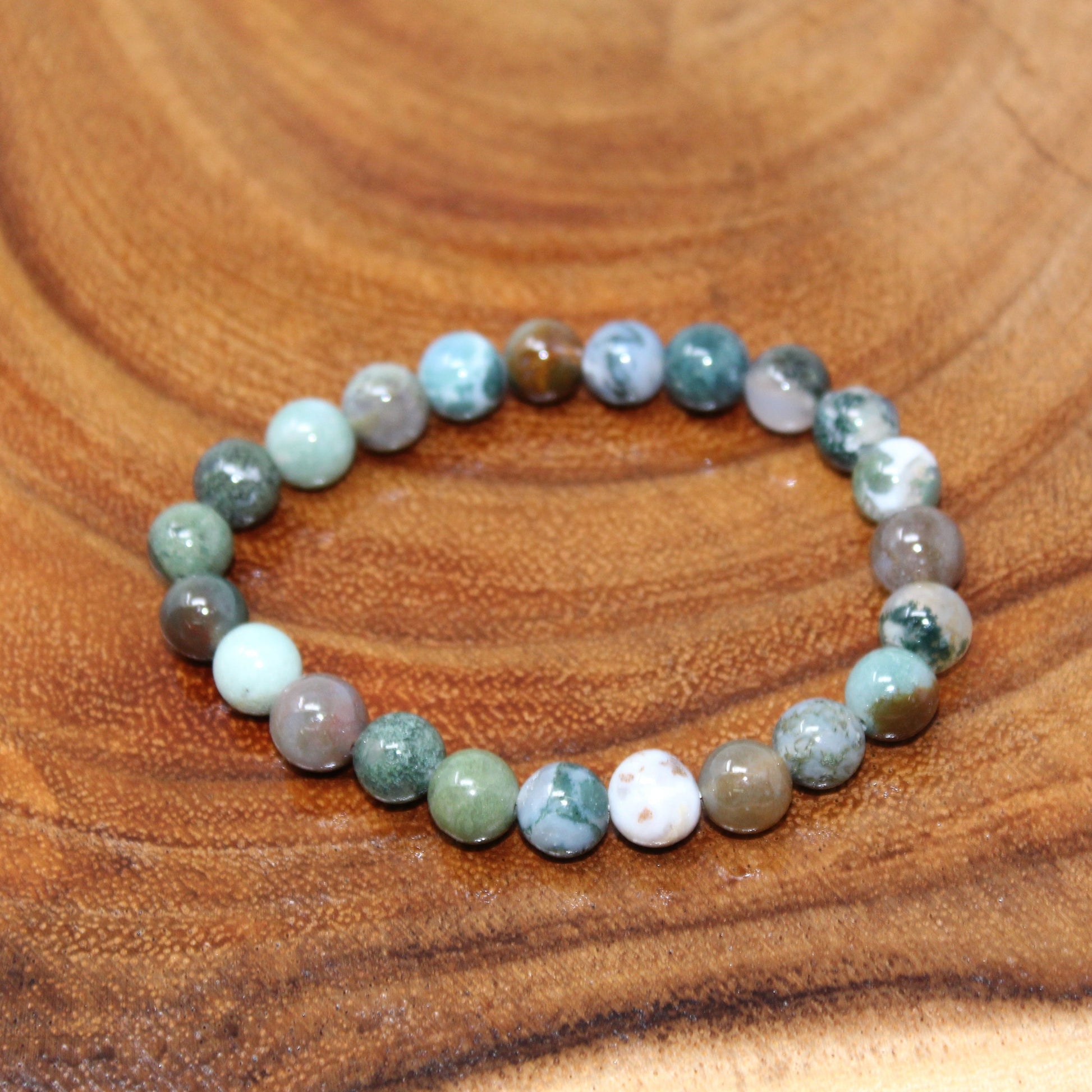 India Agate Beaded Bracelet Bracelets Balance 