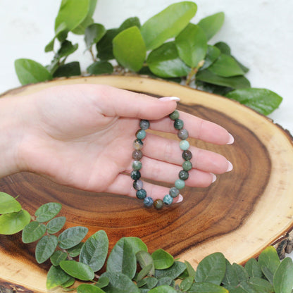 India Agate Beaded Bracelet Bracelets Balance 