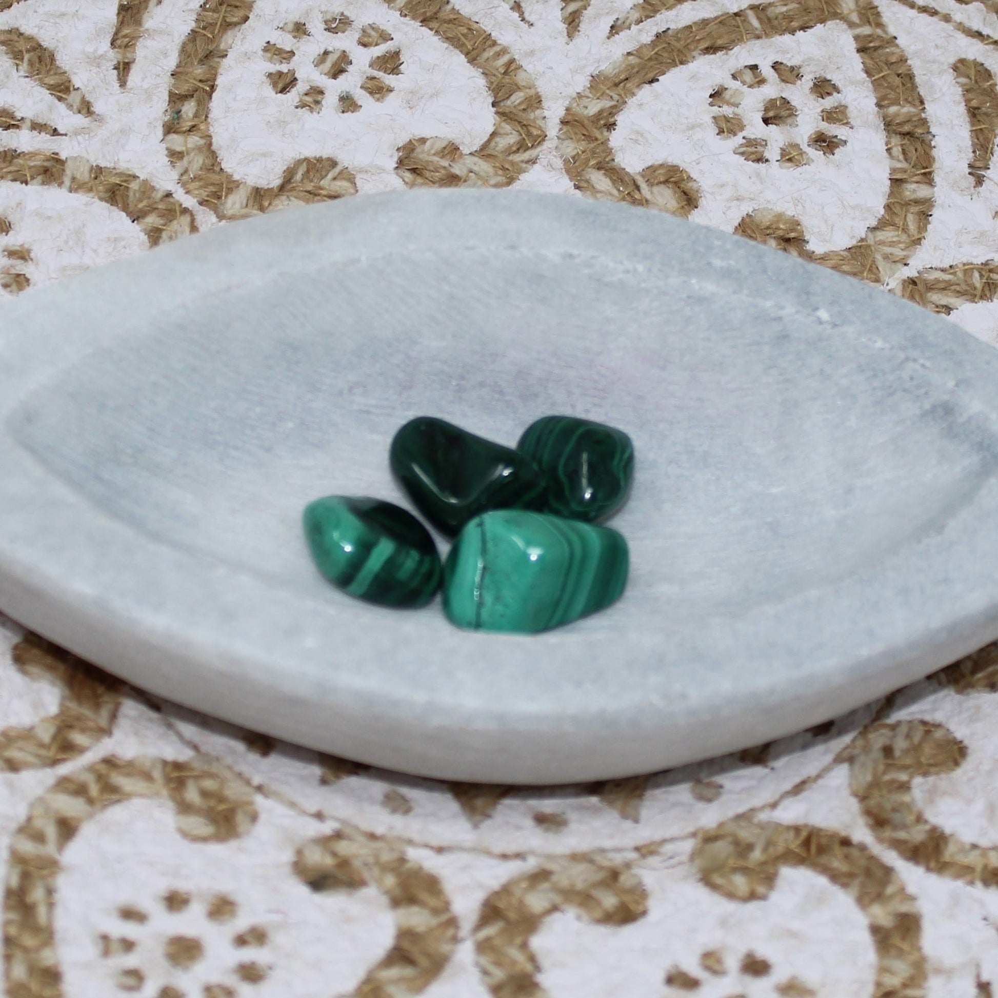 Malachite Tumbled Gemstone Tumbled Stone of Protection 
