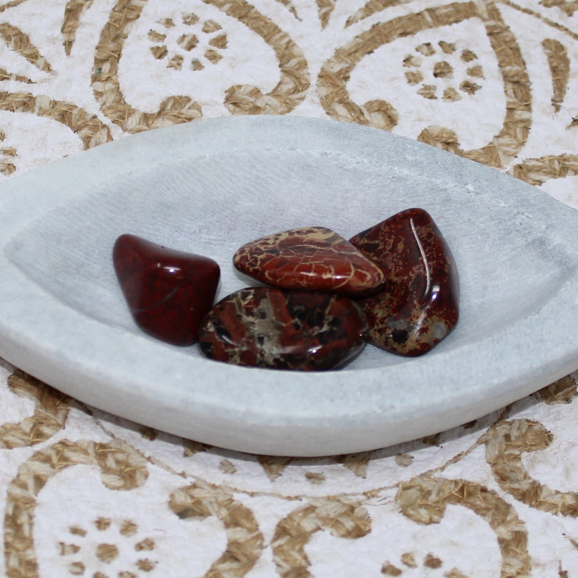 Red Striped Jasper Tumbled Gemstone Tumbled Supreme Nurturer 