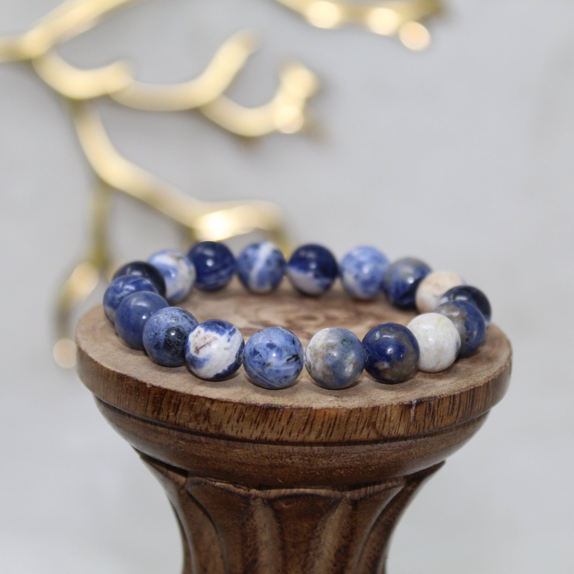 Sodalite Beaded Bracelet Bracelets Stone of Creatives 10mm Bead Sodalite 