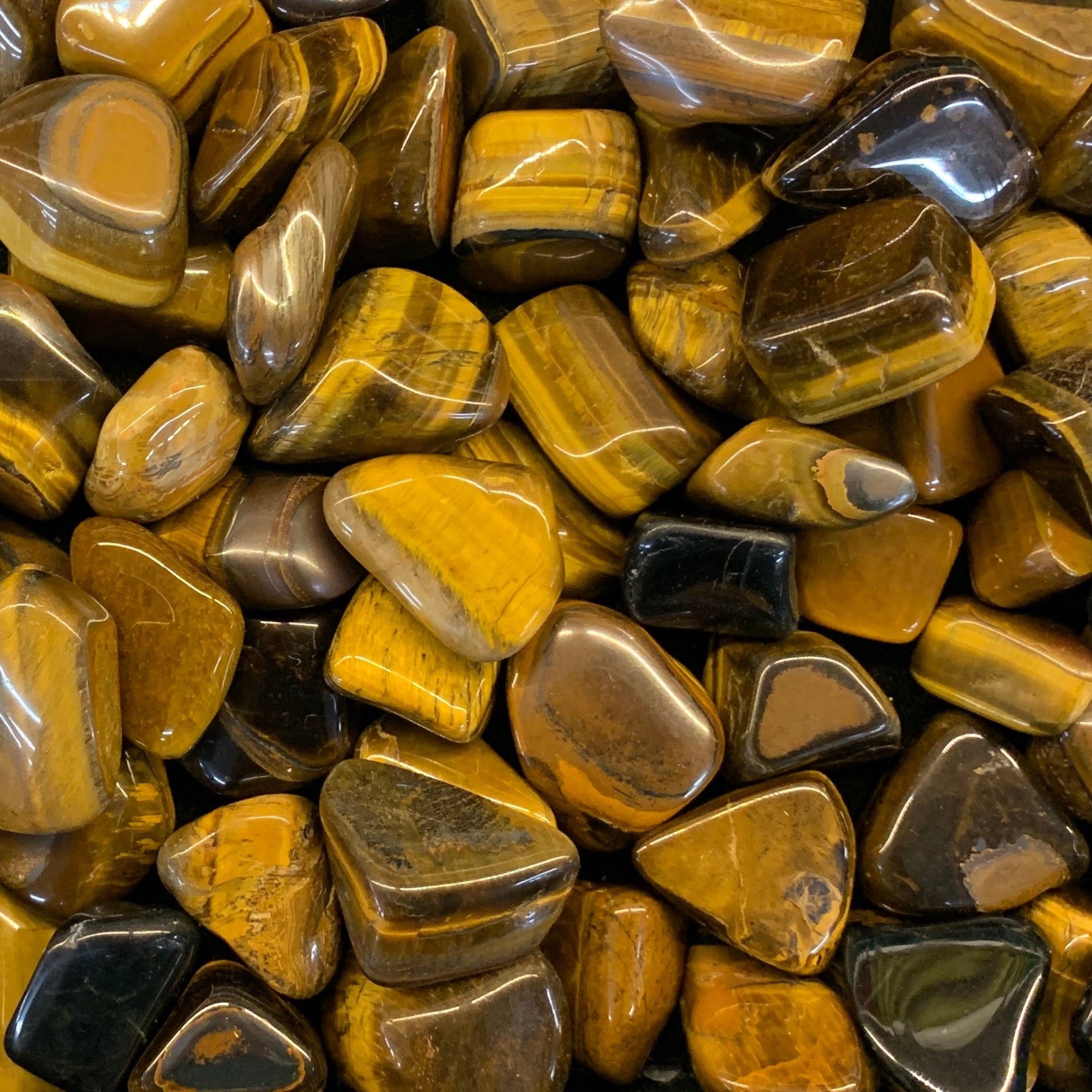 Tiger Eye (Golden) Tumbled Gemstones Tumbled Stone of the Golden Ray 