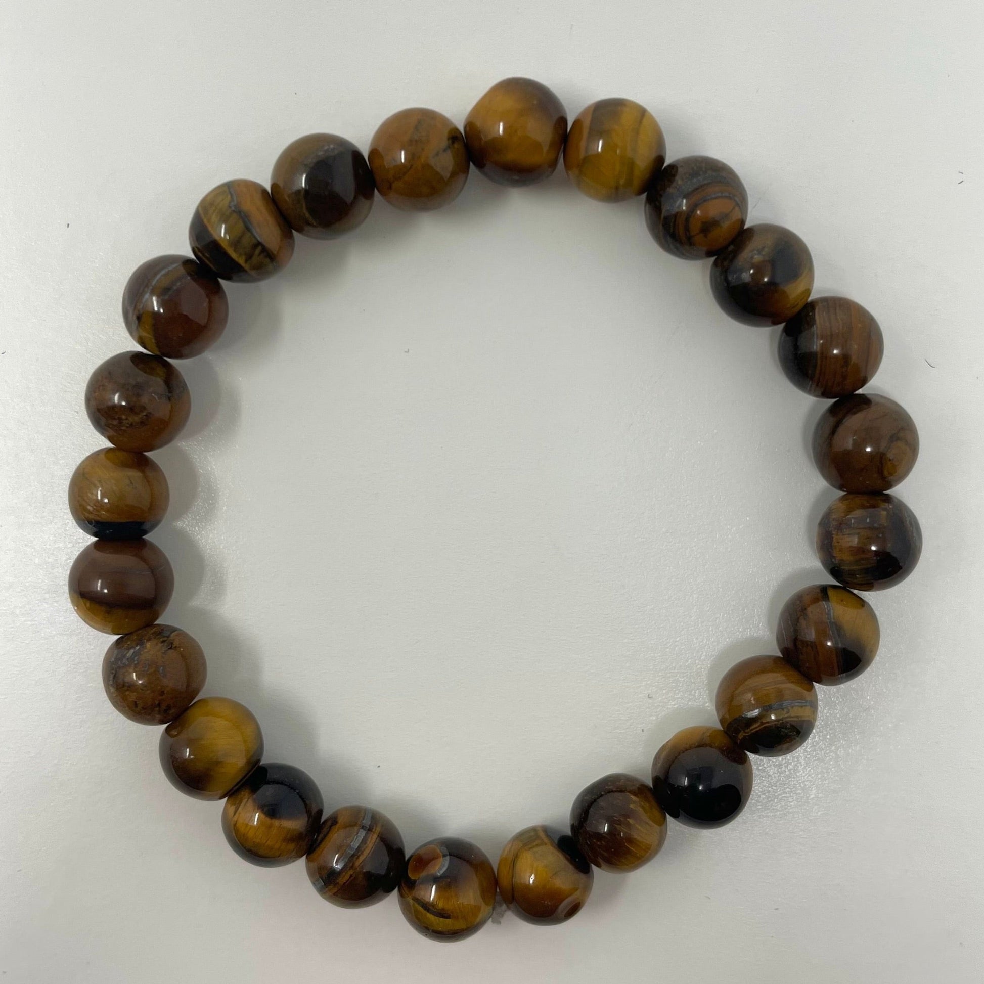 Tigers Eye 8mm Beaded Bracelet Bracelets Sage Spirits 