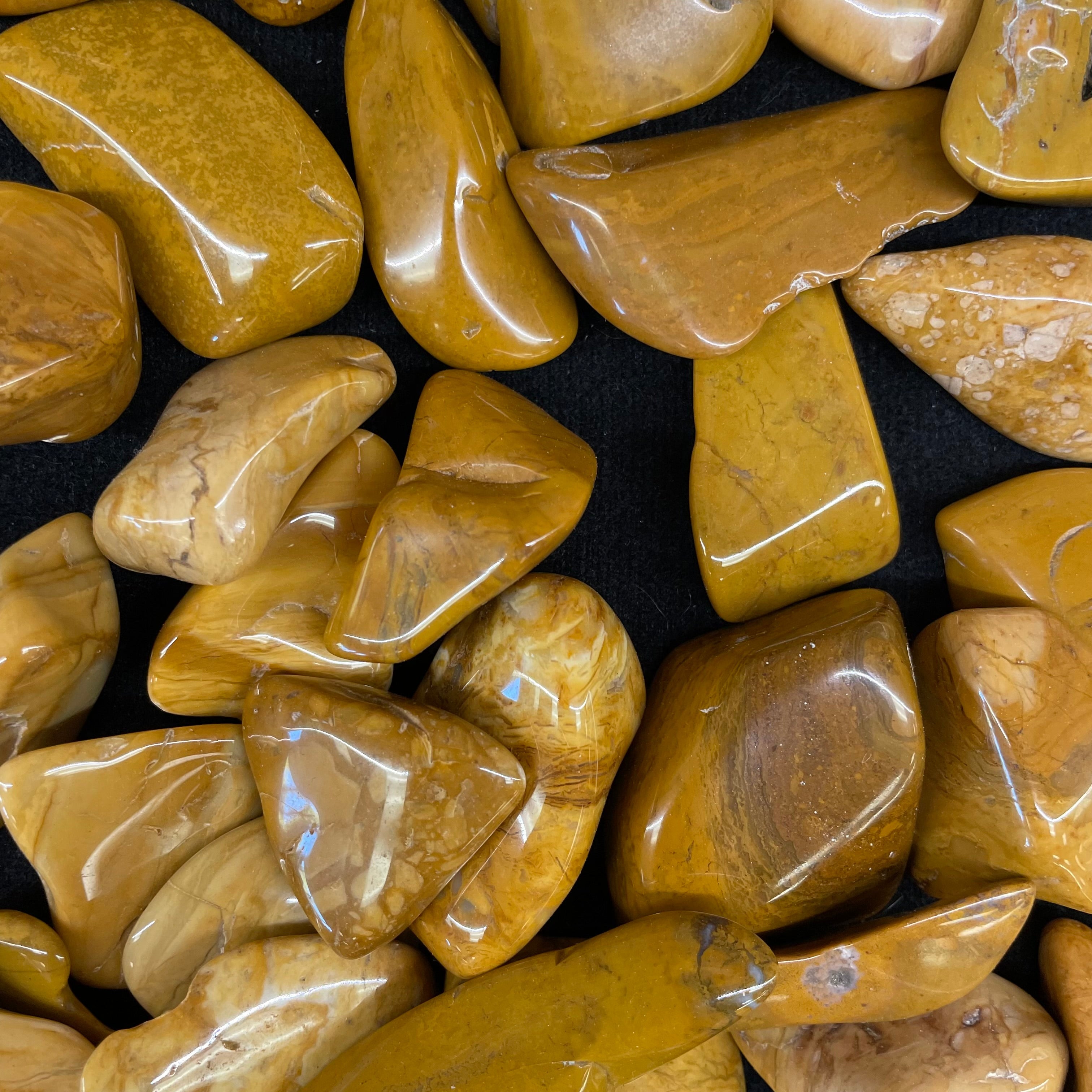 Yellow Jasper Tumbled Gemstone Tumbled Stone of Discernment 